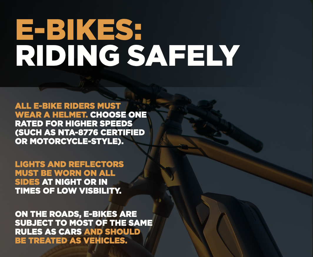 Watch For Me CT E-Bikes: Riding Safely